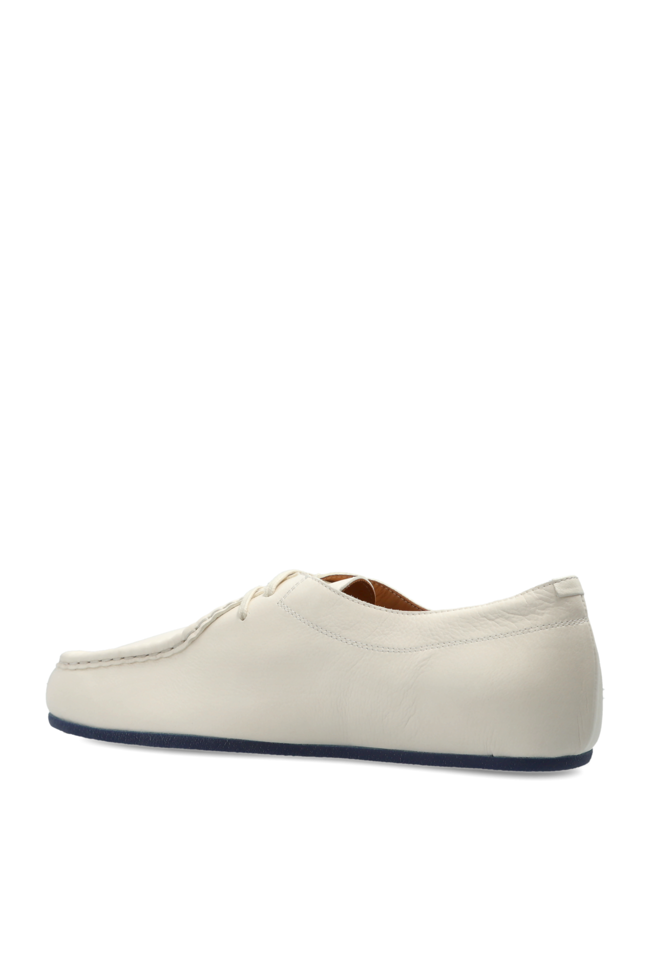 Cream 'Lace Up' leather shoes JIL SANDER - Vitkac GB